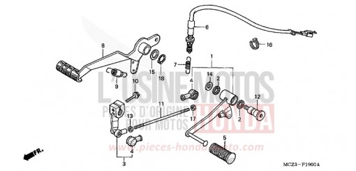 PEDALE CB900F4 de 2004